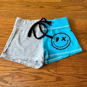 Love Junkie Girl’s Grey and Blue Shorts Size Small